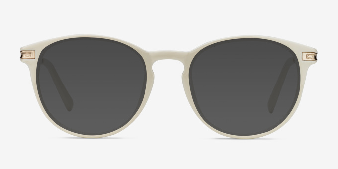 Daphne White Plastic, MetalEyeglass Frames from EyeBuyDirect, with Tinted Lenses