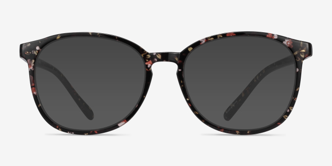 Dutchess Floral PlasticEyeglass Frames from EyeBuyDirect, with Tinted Lenses