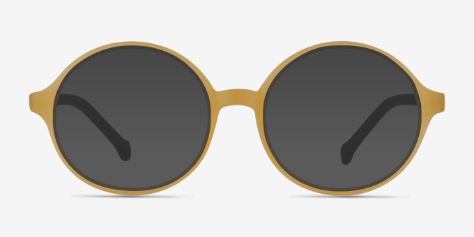 Circo Yellow PlasticEyeglass Frames from EyeBuyDirect, with Tinted Lenses