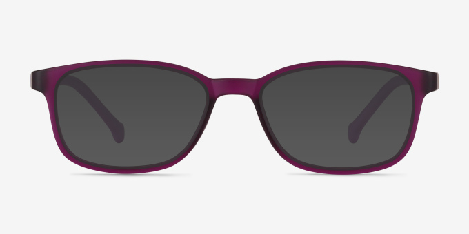 Posie Purple PlasticEyeglass Frames from EyeBuyDirect, with Tinted Lenses