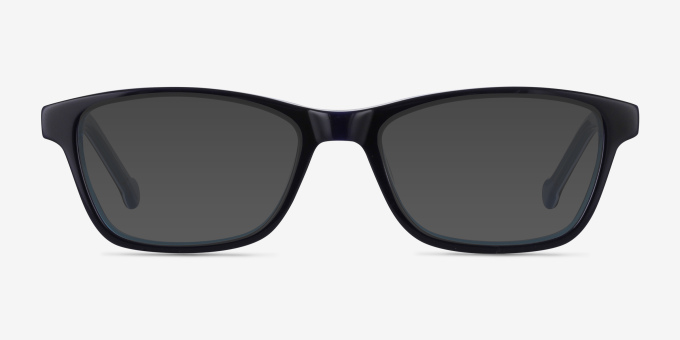 Shallows Blue AcetateEyeglass Frames from EyeBuyDirect, with Tinted Lenses