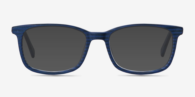 Botanist Navy Striped AcetateEyeglass Frames from EyeBuyDirect, with Tinted Lenses