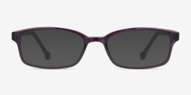 Gizmo Violet Plastique Montures de lunettes de vue d'EyeBuyDirect, with Tinted Lenses