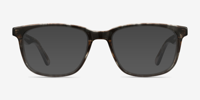 Bristol Gray Floral AcetateEyeglass Frames from EyeBuyDirect, with Tinted Lenses