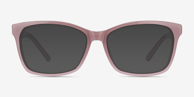 Mode Matte Pink AcetateEyeglass Frames from EyeBuyDirect, with Tinted Lenses