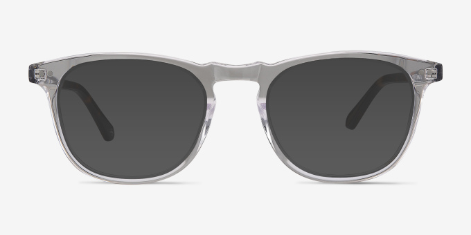 Illusion Translucent AcetateEyeglass Frames from EyeBuyDirect, with Tinted Lenses