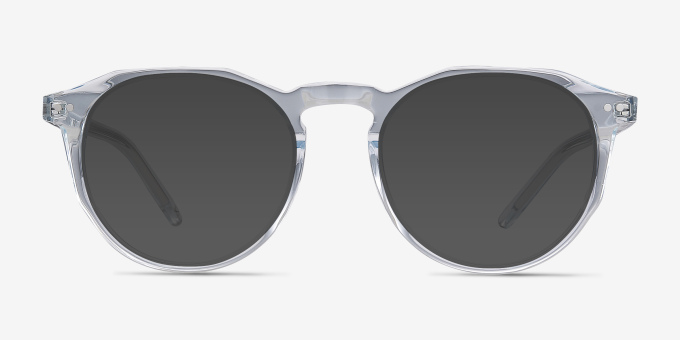 Planete Clear Blue AcetateEyeglass Frames from EyeBuyDirect, with Tinted Lenses