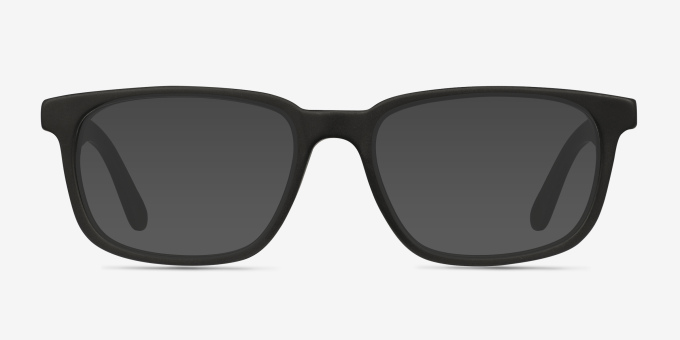 Little Bristol Black AcetateEyeglass Frames from EyeBuyDirect, with Tinted Lenses