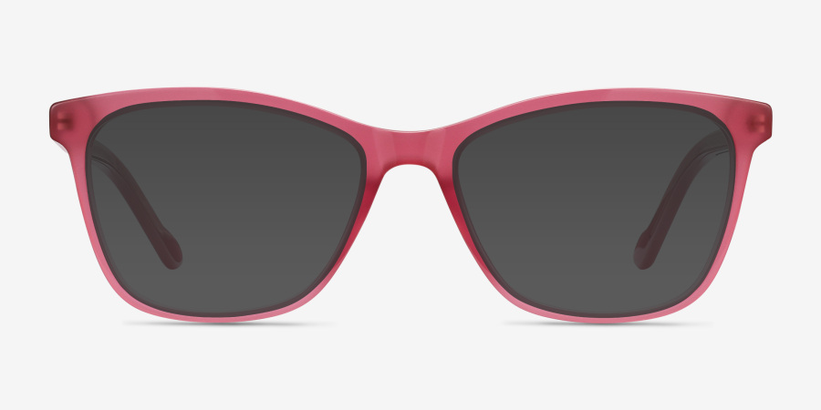 Cannes Cat Eye Clear Raspberry Glasses for Women | Eyebuydirect