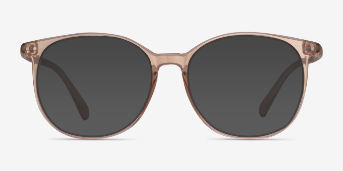 Lucia Champagne PlasticEyeglass Frames from EyeBuyDirect, with Tinted Lenses