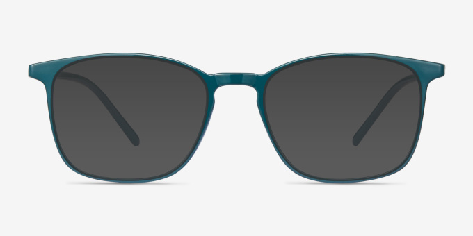 Trenton Green PlasticEyeglass Frames from EyeBuyDirect, with Tinted Lenses