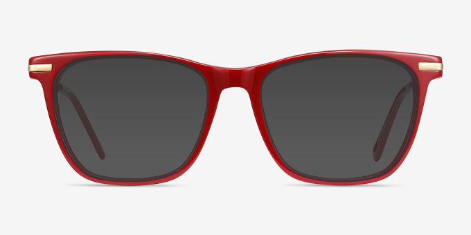 Sebastian Burgundy Acetate, MetalEyeglass Frames from EyeBuyDirect, with Tinted Lenses