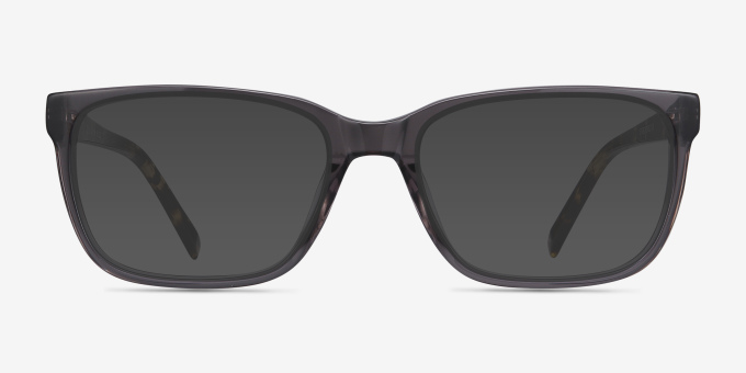 Demo Gray AcetateEyeglass Frames from EyeBuyDirect, with Tinted Lenses