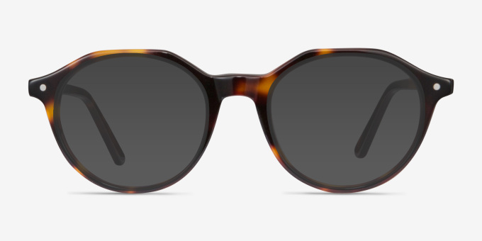 Moby Tortoise AcetateEyeglass Frames from EyeBuyDirect, with Tinted Lenses