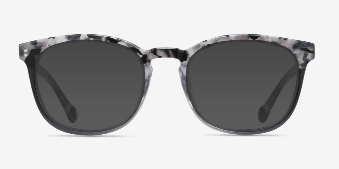 Keen Gray Floral AcetateEyeglass Frames from EyeBuyDirect, with Tinted Lenses