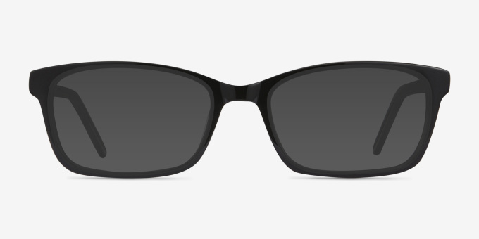 Mesquite Black AcetateEyeglass Frames from EyeBuyDirect, with Tinted Lenses