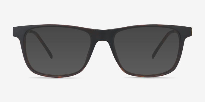 Karat Tortoise Plastic, MetalEyeglass Frames from EyeBuyDirect, with Tinted Lenses