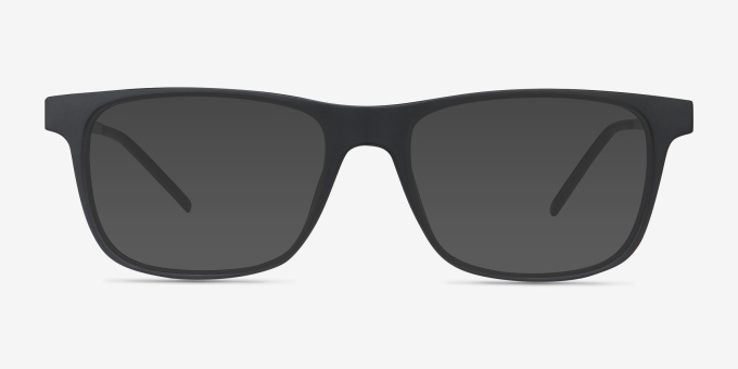 Karat Noir Plastic, MetalMontures de lunettes de vue d'EyeBuyDirect, Avec des Verres Teintés