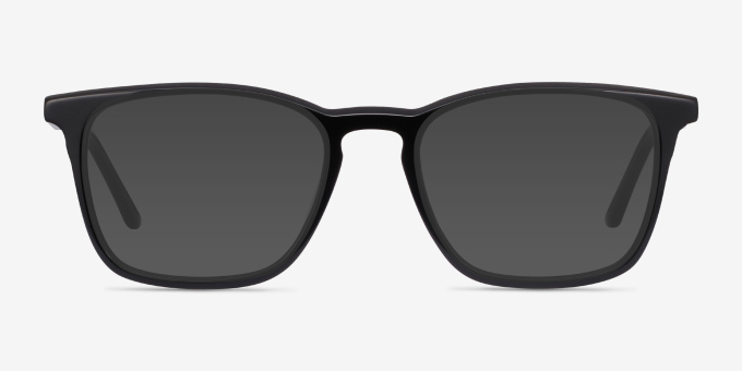 Phoenix Black AcetateEyeglass Frames from EyeBuyDirect, with Tinted Lenses