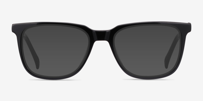 Girona Black AcetateEyeglass Frames from EyeBuyDirect, with Tinted Lenses