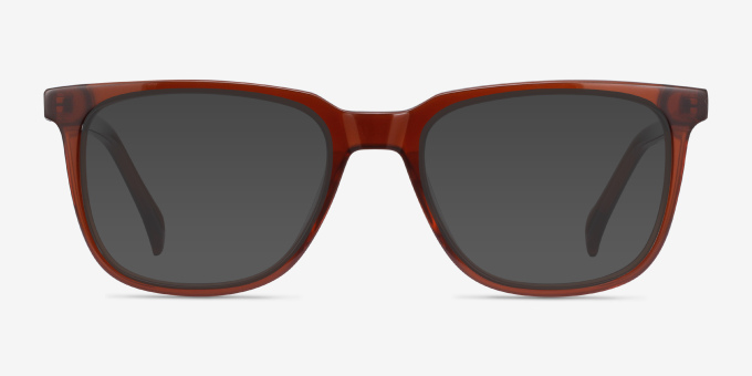 Girona Brown AcetateEyeglass Frames from EyeBuyDirect, with Tinted Lenses