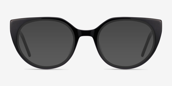 Rhyme Black AcetateEyeglass Frames from EyeBuyDirect, with Tinted Lenses