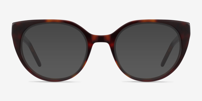 Rhyme Tortoise AcetateEyeglass Frames from EyeBuyDirect, with Tinted Lenses