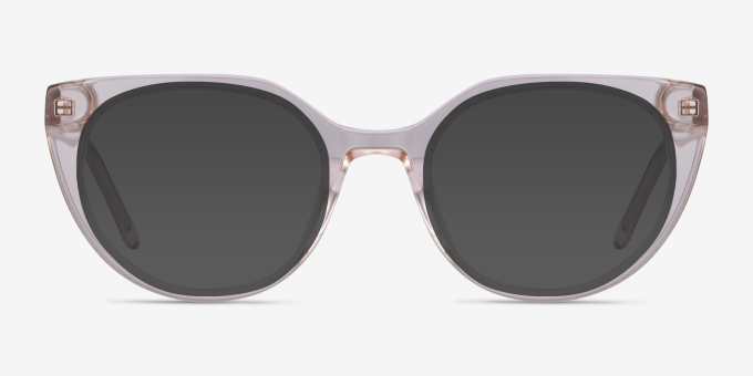 Rhyme Clear Brown AcetateEyeglass Frames from EyeBuyDirect, with Tinted Lenses