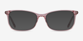 Alette Clear Pink Acétate Montures de lunettes de vue d'EyeBuyDirect, with Tinted Lenses
