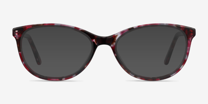 Depth Floral AcetateEyeglass Frames from EyeBuyDirect, with Tinted Lenses