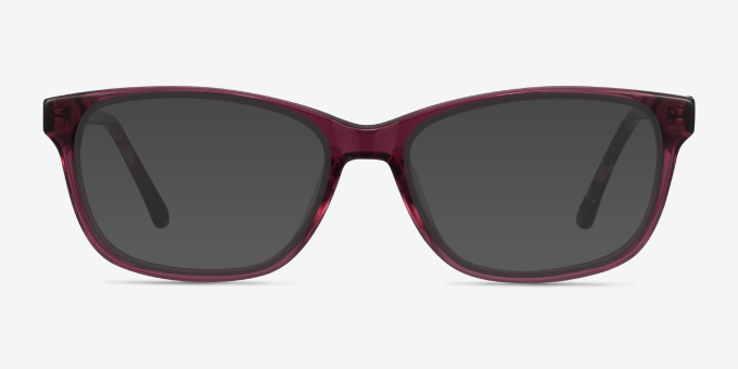Ayla Purple AcetateEyeglass Frames from EyeBuyDirect, with Tinted Lenses