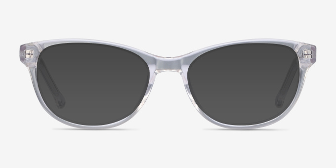 Thinker Clear AcetateEyeglass Frames from EyeBuyDirect, with Tinted Lenses