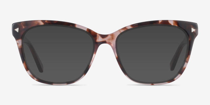 Petal Pink Tortoise AcetateEyeglass Frames from EyeBuyDirect, with Tinted Lenses