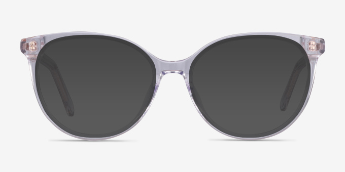 Nala Clear AcetateEyeglass Frames from EyeBuyDirect, with Tinted Lenses