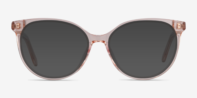 Nala Clear Pink AcetateEyeglass Frames from EyeBuyDirect, with Tinted Lenses