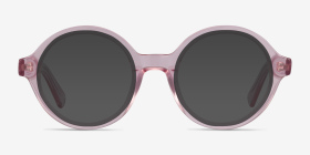 Groove Rose Acétate Montures de lunettes de vue d'EyeBuyDirect, with Tinted Lenses