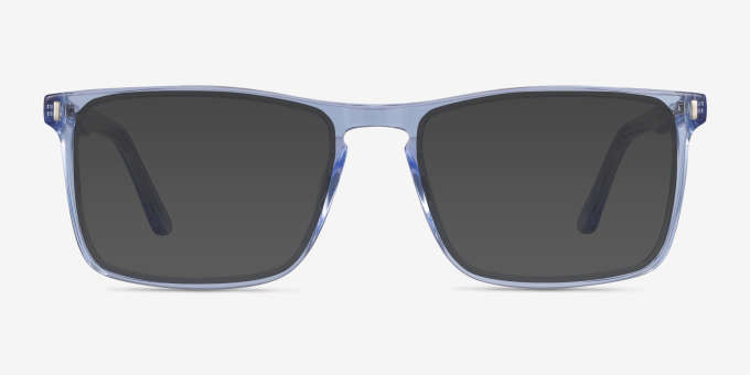 Arise Blue AcetateEyeglass Frames from EyeBuyDirect, with Tinted Lenses