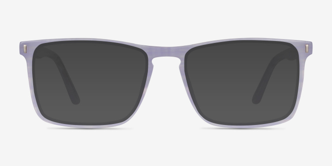 Arise Purple Striped AcetateEyeglass Frames from EyeBuyDirect, with Tinted Lenses