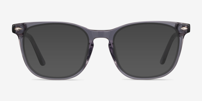 Honor Clear Gray AcetateEyeglass Frames from EyeBuyDirect, with Tinted Lenses