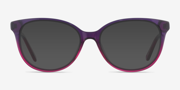 Pursuit Purple AcetateEyeglass Frames from EyeBuyDirect, with Tinted Lenses