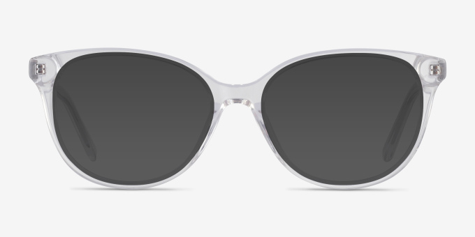 Pursuit Transparent AcétateMontures de lunettes de vue d'EyeBuyDirect, Avec des Verres Teintés