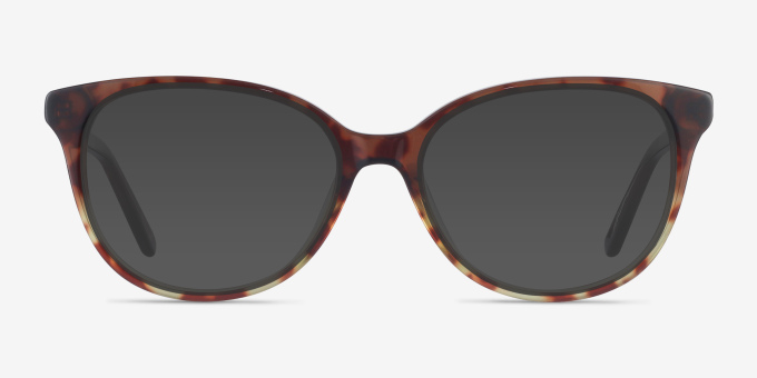Pursuit Tortoise AcetateEyeglass Frames from EyeBuyDirect, with Tinted Lenses