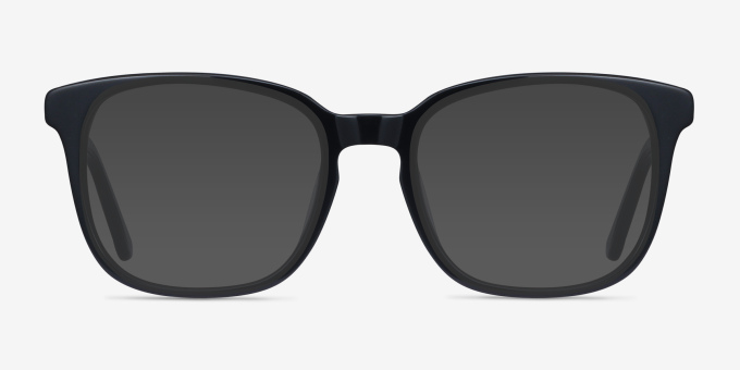 Tower Black AcetateEyeglass Frames from EyeBuyDirect, with Tinted Lenses