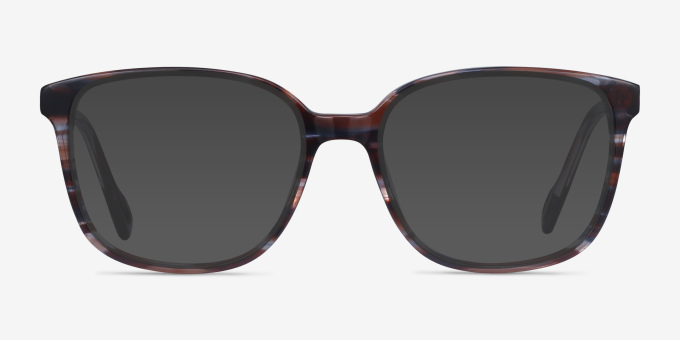 Joanne Striped AcetateEyeglass Frames from EyeBuyDirect, with Tinted Lenses