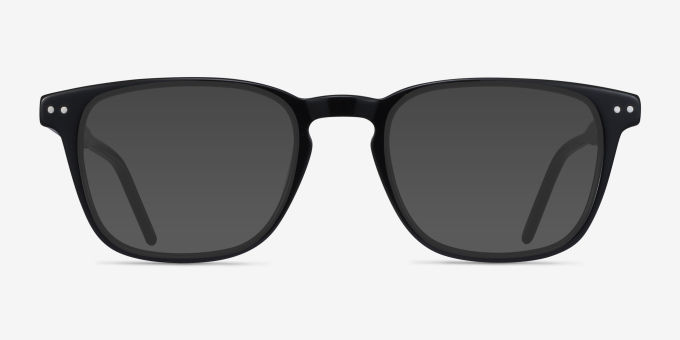 Illustrate Black AcetateEyeglass Frames from EyeBuyDirect, with Tinted Lenses