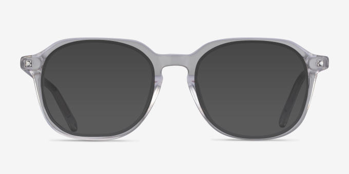 Atlantic Clear AcetateEyeglass Frames from EyeBuyDirect, with Tinted Lenses