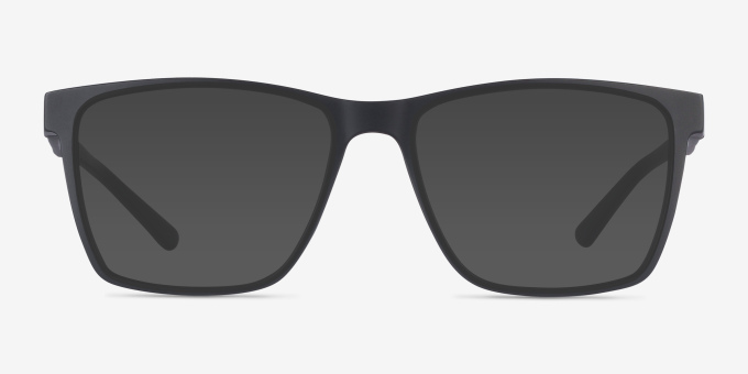 Spencer Black PlasticEyeglass Frames from EyeBuyDirect, with Tinted Lenses