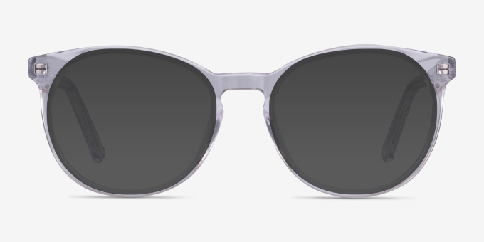 Dulce Transparent AcétateMontures de lunettes de vue d'EyeBuyDirect, Avec des Verres Teintés