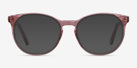 Dulce Rose Acétate Montures de lunettes de vue d'EyeBuyDirect, with Tinted Lenses