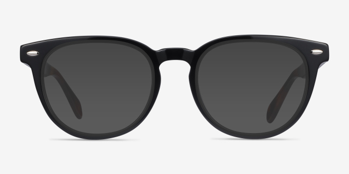 Maeby Black AcetateEyeglass Frames from EyeBuyDirect, with Tinted Lenses
